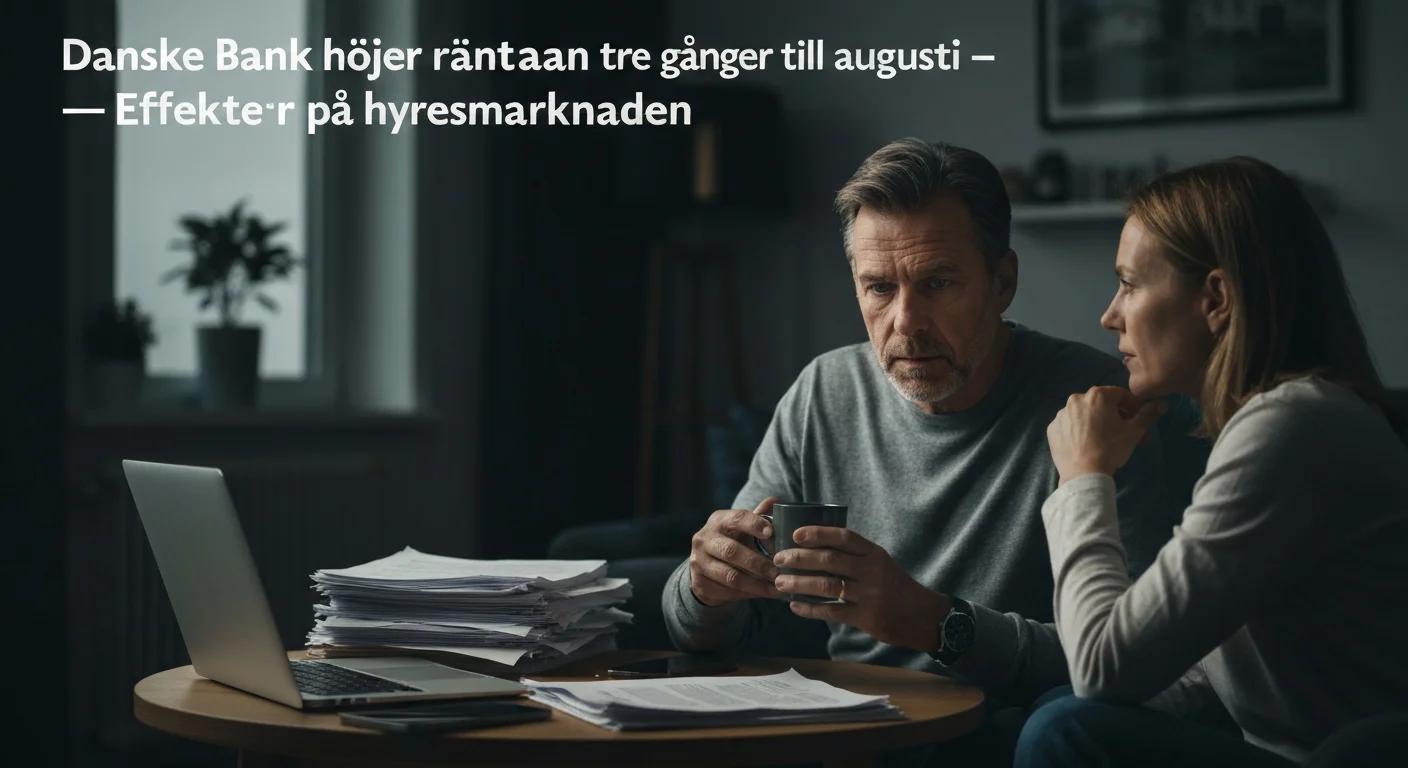 Danske Bank höjer räntan tre gånger till augusti – effekter på hyresmarknaden