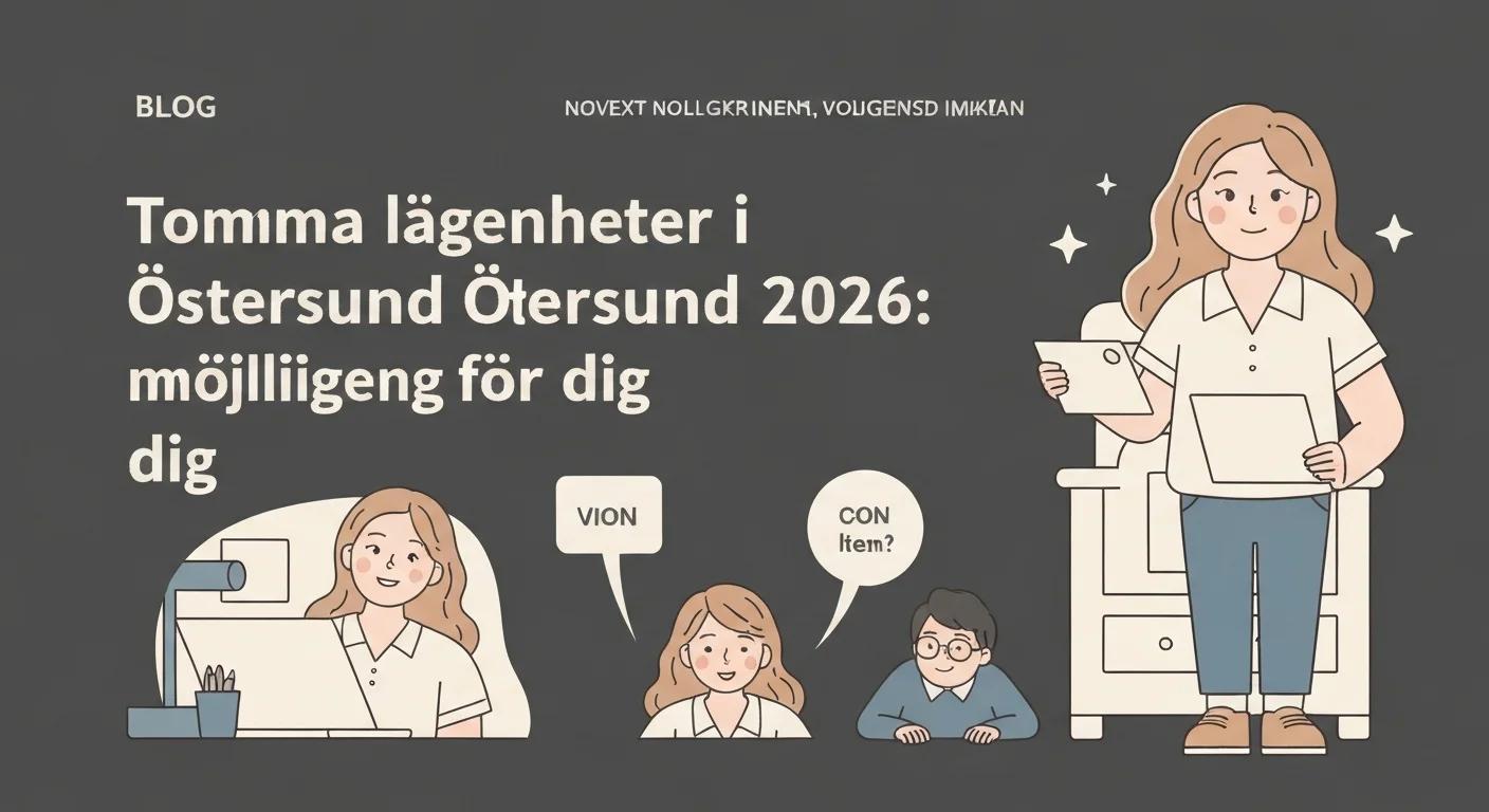 Vacant Apartments in Östersund, Sweden 2026: Causes and Opportunities for You