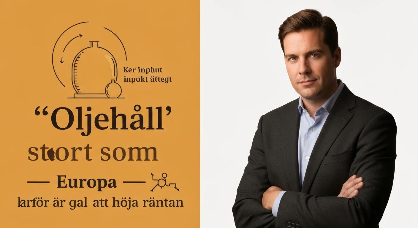 "Oljehål" stort som Europa – varför det är galet att höja räntan 2026