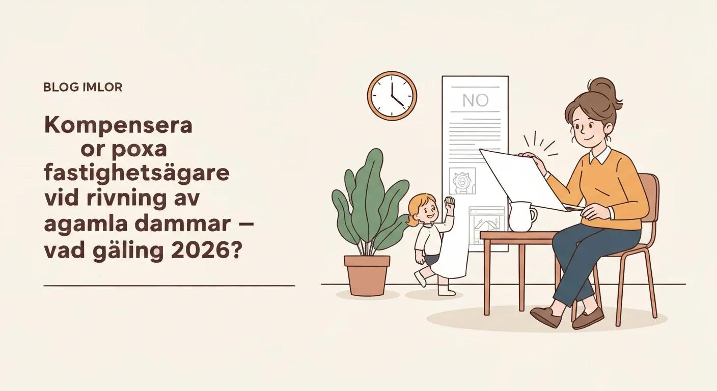 Kompensera fastighetsägare vid rivning av gamla dammar – vad gäller 2026?