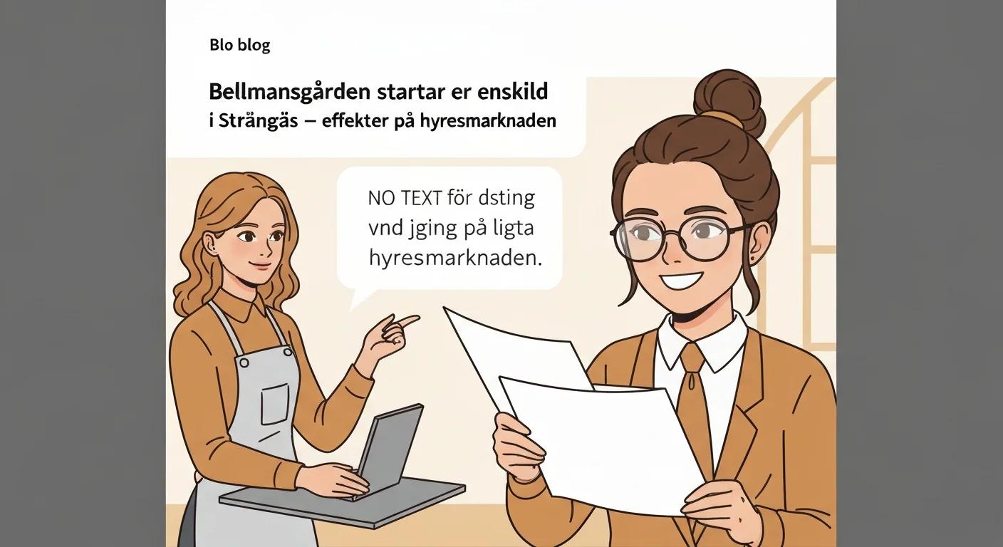 Bellmansgården startar enskild firma i Strängnäs – effekter på hyresmarknaden