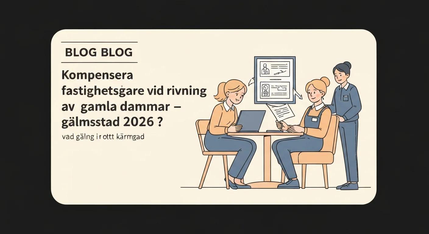 Kompensera fastighetsägare vid rivning av gamla dammar – vad gäller i Halmstad 2026?