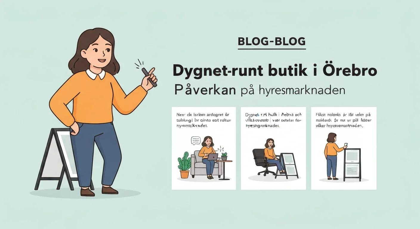 Dygnet-runt butik i Örebro villakvarter: Påverkan på hyresmarknaden